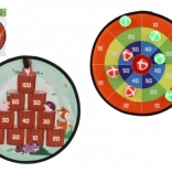 Kétszínű tépőzáras céltábla labdákkal 34 cm