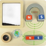 Masterkidz mágneses oktatótábla iránytűvel Montessori