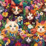 Cobble Hill puzzle Virágzó bajuszok 1000 darabos