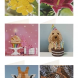 Gyémántfestés – üdvözlőkártya 13 × 13 cm (2 darabos készlet)