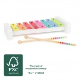 SMALL FOOT fa xilofon fém billentyűkkel (FSC)