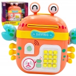 Interaktív gyerek széf és szuper persely rák alakban 4 az 1-ben WOOPIE