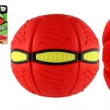 2 az 1-ben korong-labda, műanyag, piros, 22 cm