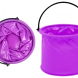 Összecsukható lila műanyag vödör