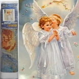 Gyémántfestés Angyalok az égen 30x40 cm