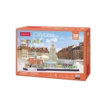 3D puzzle CityLine panoráma Varsó 159 darab