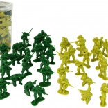 Katonai készlet zöld katonák 40 darabos