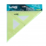 neonszínű derékszögű háromszög 16 cm