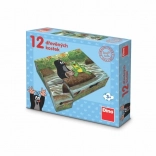 Dino fa kockák KISVAKOND és állatkák 12 db