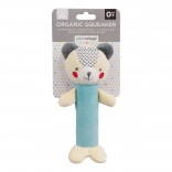 Petit Collage organikus pamutból készült sípoló csörgő mackó