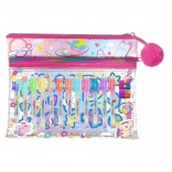 Színes készlet jegyzettömbbel és tollal