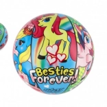 Színes felfújható labda gyerekeknek Póni mintával