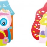 Fa 3D puzzle Baglyocskák a házikóban