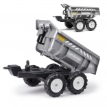 Super dumper utánfutó, négykerekű, szürke