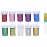 Dekorációs csillám tubusban 5 cm