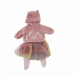 Szoknya babáknak kapucnis pulcsival PLEJO 40 - 43 cm