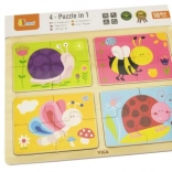 Fa puzzle állatkás 4 az 1-ben a Viga-tól
