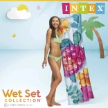 Felfújható vízi matrac 183 × 69 cm trópusi mintával