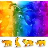 Fából készült puzzle Madárparadicsom