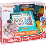 Gyermek pénztárgép számológéppel és tartozékokkal