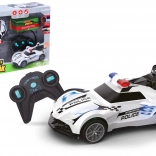 Rendőrségi RC autó fény- és füsthatásokkal, 18 cm
