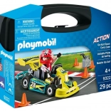 Playmobil hordozható készlet – verseny go-kart figurával
