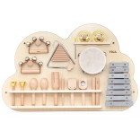 Fából készült zenei panel 12 hangszerrel VIGA