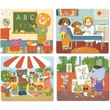 Vilac fa puzzle foglalkozások 4 az 1-ben