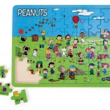 Kis lábak fa puzzle Snoopy a pályán