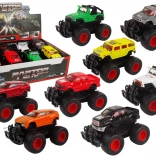 Fém terepjáró nagy kerekekkel, különböző színekben – Bump Up HAT13