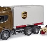 SCANIA Super 560R UPS teherautó targoncával BRUDER 1:16