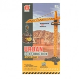 Építési daru építőautóval és kiegészítőkkel