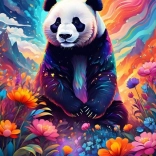 Színes Panda Puzzle 1000 Darab