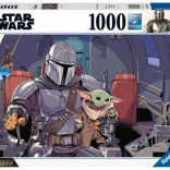 Ravensburger puzzle STAR WARS: THE MANDALORIAN 1000 darabos