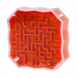 Logikai játék Labirintus Golyóval Piros