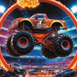 Puzzle Monster Truck 60 darabos