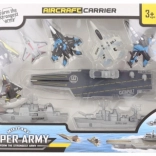 Repülőgép-hordozó kiegészítőkkel gyerekeknek