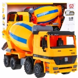 Betonkeverő gyerekeknek 3+ Valósághű modell 1:10 + mozgó részek + forgatható vödör