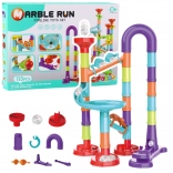 Szórakoztató golyópályás építőkészlet gyerekeknek