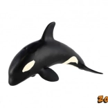 Műanyag kardszárnyú delfin figura 12 cm