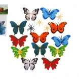 Műanyag lepkék 12 db zacskóban (7–8 cm)
