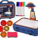 Gyerek rajzvetítő bőröndben – kék