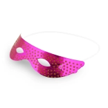 Papír maszkok arany pöttyökkel, 6 db