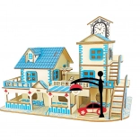 Fa 3D puzzle Tengerparti úti cél