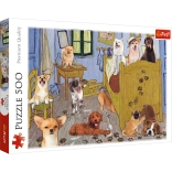 500 darabos puzzle – VAN GOGH SZOBÁJA: Kutyaforradalom Trefl