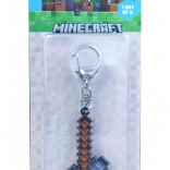 Minecraft fém kulcstartó