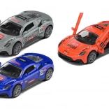 Fém versenyautó hátramenet funkcióval