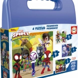 Puzzle bőröndben Spidey és csodálatos barátai 4 az 1-ben