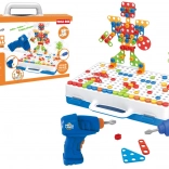 Kreatív építőkészlet fúróval és bőrönddel