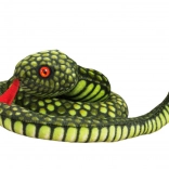 Plüss kígyó világoszöld 100 cm